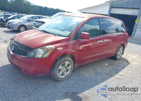 2007 Nissan Quest 3.5 from USA, damaged, VIN 5N1BV28U47N119529